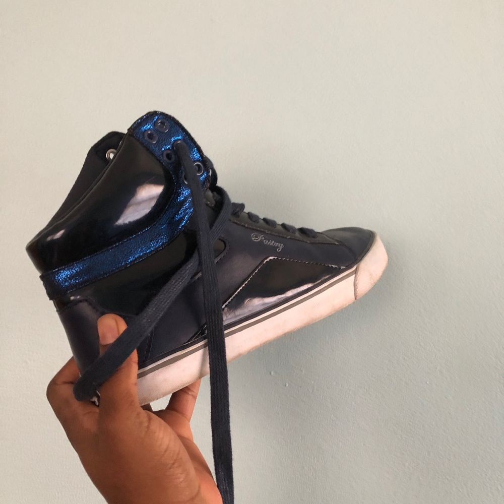 Blue sneakers